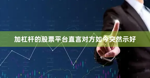 加杠杆的股票平台直言对方如今突然示好